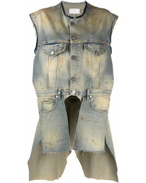 Maison Margiela メゾン・マルジェラ Derelict デニムジレ - グリーン
