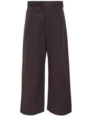 Comme des Garçons Wide-Leg Trousers - Brown