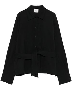 Alysi Camicia Con Cintura - Nero