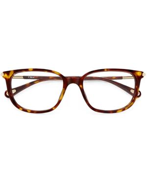 Chloé Eckige Brille - Mehrfarbig