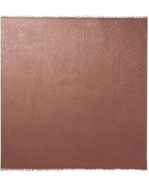 Peserico Sciarpa Con Glitter - Marrone