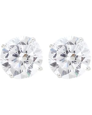 Fantasia by Deserio Round Stud Earrings - White