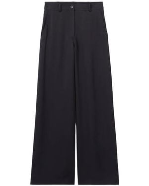 Claudie Pierlot Buttoned Straight-Leg Trousers - Blue