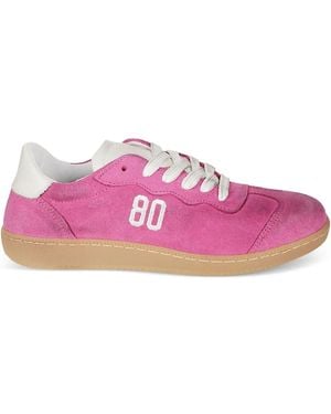 Be980 Logo-Detail Suede Trainers - Pink