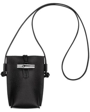 Longchamp Le Roseau Phone Bag - Black