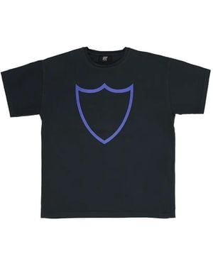 HTC Shield-Print Garment-Dyed T-Shirt - Black
