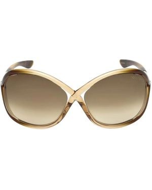Tom Ford Oversized-Frame Sunglasses - Natural