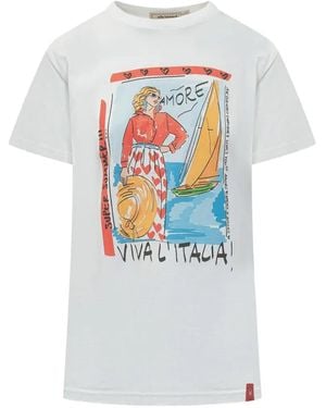 ALESSANDRO ENRIQUEZ Graphic-Print T-Shirt - White