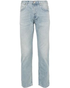 Eleventy Straight Leg Jeans With Five-Pocket Design - Blau