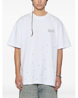 Ksubi Diamante-Embellished T-Shirt - White