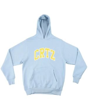 corteiz Dropout Hoodie Mit Kängurutasche - Blau