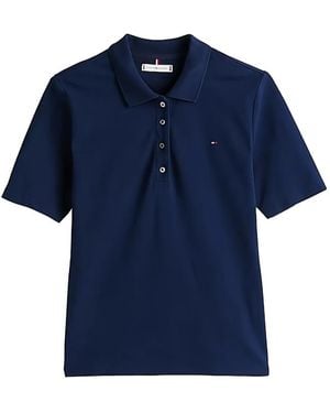 Tommy Hilfiger Poloshirt mit kurzen Ärmeln - Blau