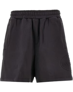 AWAKE NY Shorts mit Logo-Prägung - Schwarz