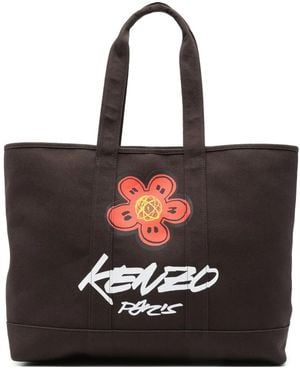 KENZO X Futura 2000 Utility Boke フローラル ハンドバッグ - ブラック
