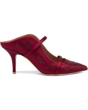 Malone Souliers 70Mm Maureen Embellished Heeled Mules - Purple