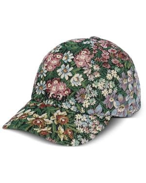 MSGM Casquette À Fleurs - Green