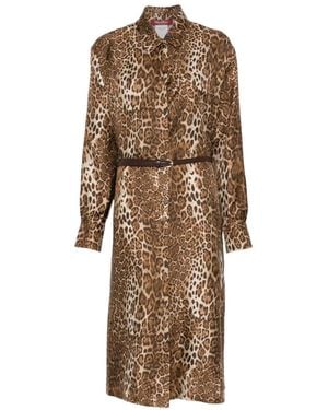 Max Mara Vigile Midi Dress - Natural