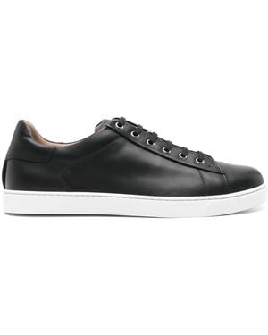 Gianvito Rossi Leather Tonal Sneakers - Black