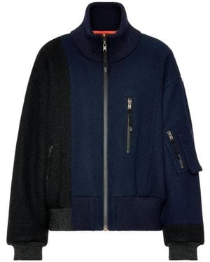 Maison Margiela Spliced Bomber Jacket - Blue