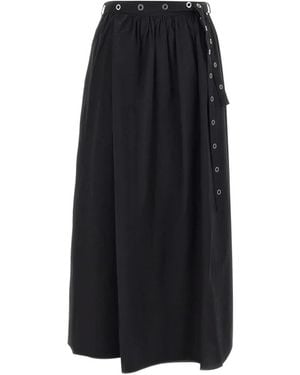 BOSS Cotton Maxi Skirt - Black