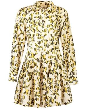 Ulla Johnson Nanette Minikleid Mit Blumen-Print - Mettallic