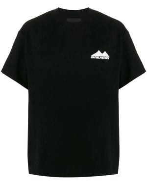 Daniel Patrick Logo Print T-Shirt - Black