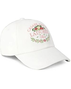 CASABLANCA X The Ladurée Embroidered Cap - White