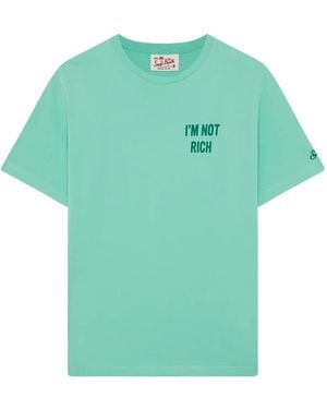 MC2 Saint Barth Slogan-Print Cotton T-Shirt - Green