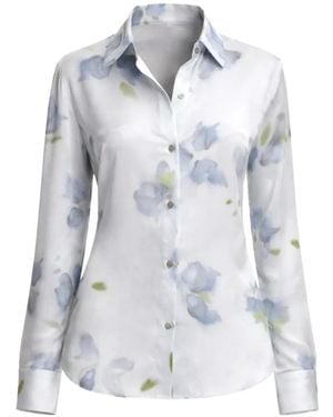 Vince Blouse Met Bloemenprint - Grijs