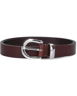 sunflower Five-Hole Leather Belt - White