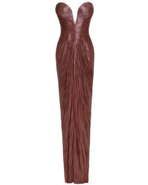 Maria Lucia Hohan Robe-Bustier Alessandra À Coupe Longue - Red