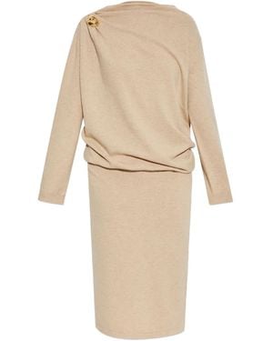 Fabiana Filippi Draped Midi Dress - Natural