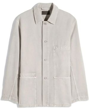 Lemaire Patch-Pocket Overshirt - White