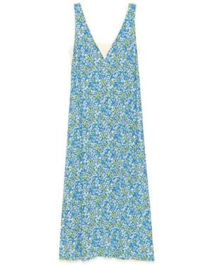 Zadig & Voltaire Renzo Floral-Print Midi Dress - Blue