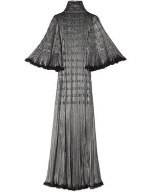 Lanvin High-Neck Maxi Dress - Gray