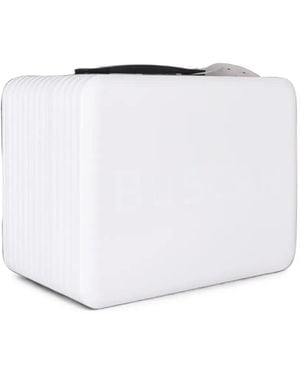 BUSCAR 1 Logo-Print Ribbed Holdall - White