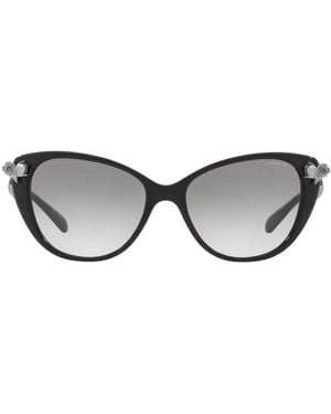 COACH Floral-Detail Cat-Eye Sunglasses - Grey