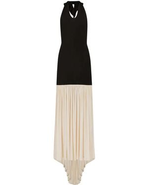 Nina Ricci Halterneck Sleeveless Maxi Dress - White