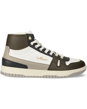 The Mercer Brand Leather High-Top Trainers - White