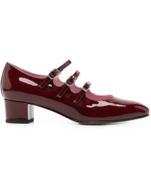 CAREL PARIS Kina Triple-Strap Pumps - Purple