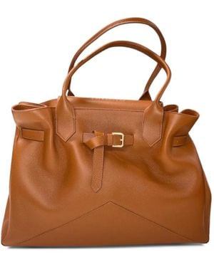Ballantyne Kate 993 Buckle Detail Tote Bag - Brown