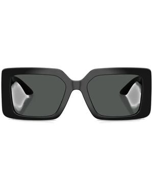 Versace Square-Frame-Tone Sunglasses - Black