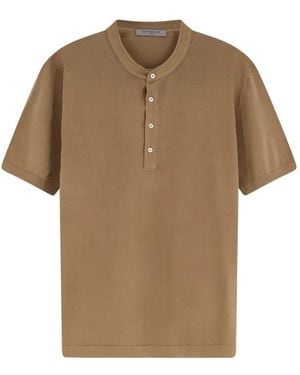Corneliani Collarless Shirt - Brown
