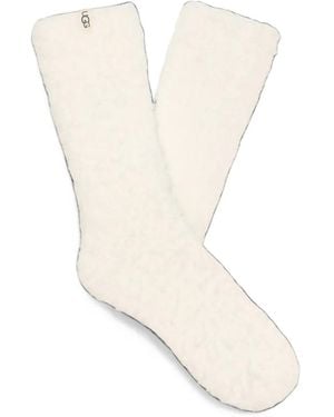 UGG Teddi Cozy Crew Socks - White