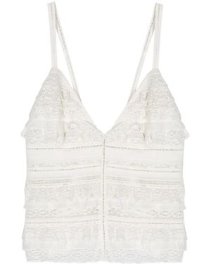 Dorothee Schumacher Ruffle-Detail Cotton Top - White