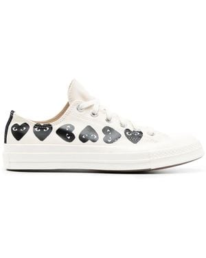 COMME DES GARÇONS PLAY Multi Heart Chuck Taylor All Star '70 Low Trainers - White
