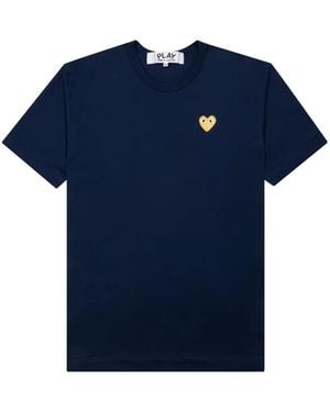 COMME DES GARÇONS PLAY U T-Shirt Emblem Knit - Blue