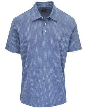Faherty Polo A Pois Movement - Blu