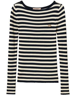 Twinset Striped Jumper - Black