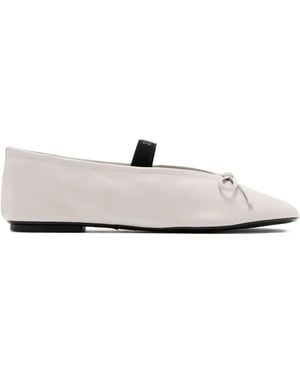 SCHUTZ SHOES Ballerine Con Fiocco - Bianco